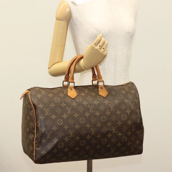 LOUIS VUITTON Monogram Speedy 40 Hand Bag LV Auth - Picture 14 of 16